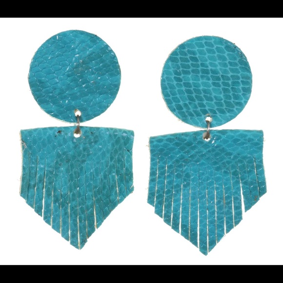Vestige by Double J Vestige Turquoise Fringe Earrings - Picture 1 of 2